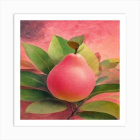 Pear On A Branch Art Print