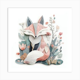 Paper Fox 2 Art Print