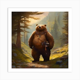 A Round Bear Like Wanderer Called Baba Art Print