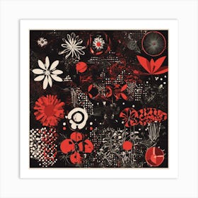 Red Flowers Art Print