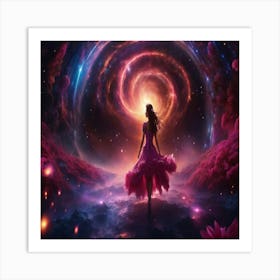 Dreamer In Space Art Print