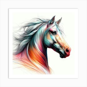 Creative Horse Visual 25 Art Print