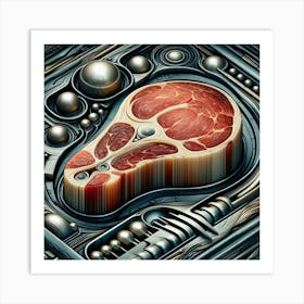 Meat On A Plate Art Print