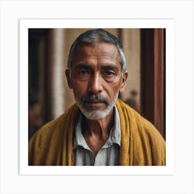 Old Man In A Shawl Art Print