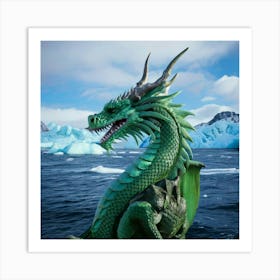 Firefly Majestic Green Dragon By Icy Ocean 19519 (2) Art Print