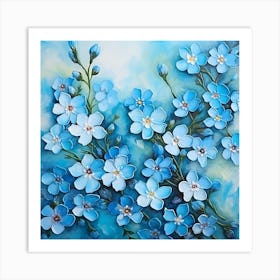 Forget Me Nots 6 Art Print