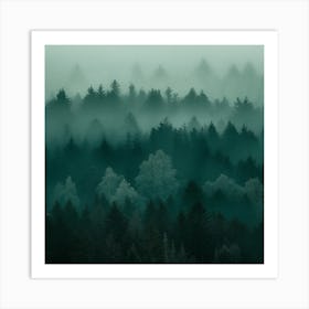 Foggy Forest 8 Art Print