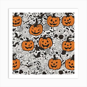 Halloween Pumpkins 1 Art Print