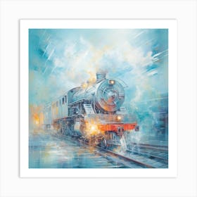 Train On The Tracks 2 Art Print