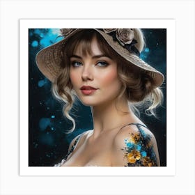 Portrait Of A Young Woman 3 Art Print