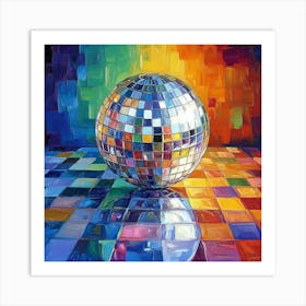 Disco Ball Art 24 Art Print