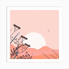 Pink Landscape Art Print