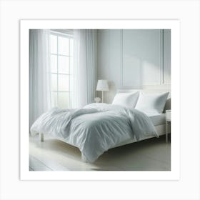 White Bedroom 3 Art Print