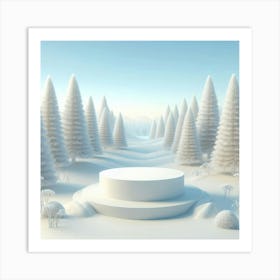 Snowy Forest Art Print