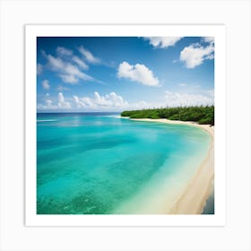 Tropical Beach 1 Art Print