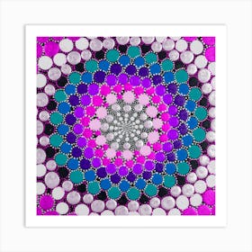 Warm Purple Square Art Print