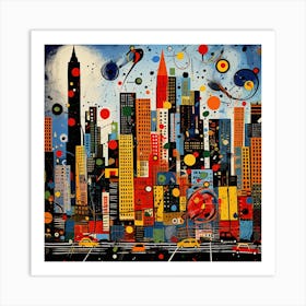 New York City Skyline 1 Art Print