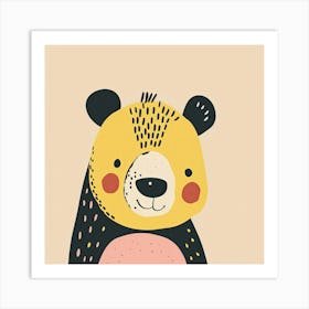 Charming Illustration Bear 2 Art Print