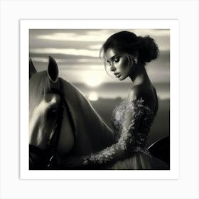 Creative Horse Beauty Illustration Nr 9 Art Print