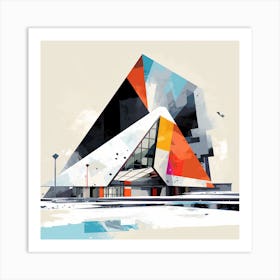 Abstract Building Art Print