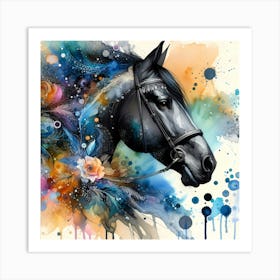 Creative Horse Beauty Illustration Nr 259 Art Print