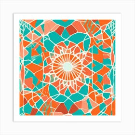 Pattern Art Inspired By The Dynamic Spirit Of Miami's Streets, Miami murals abstract art, 102 Art Print