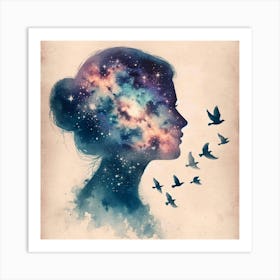 Cosmic Thoughts Taking Flight Art Print