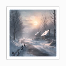 Winter Scene Art Print