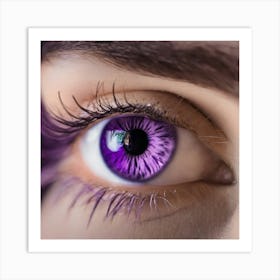 Purple Eye 6 Art Print