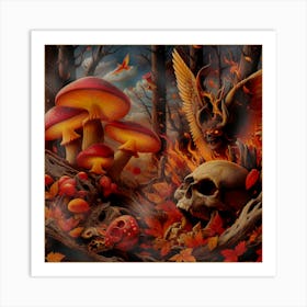 Autumn in Hell Art Print