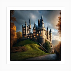 Harry Potter Castle 7 Art Print
