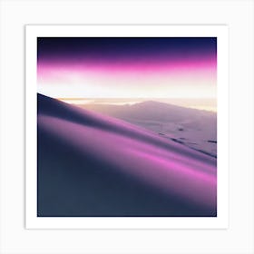 Sand Dunes At Sunset Art Print