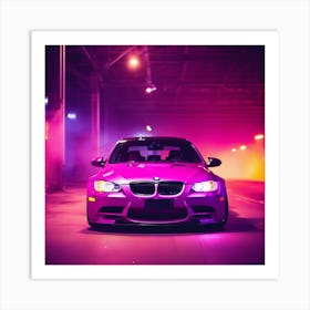 BMW Vaporwave Vibe Art Print