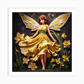 Daffodil Fairy Art Print