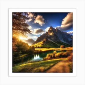 Mountain Landscape 21 Art Print