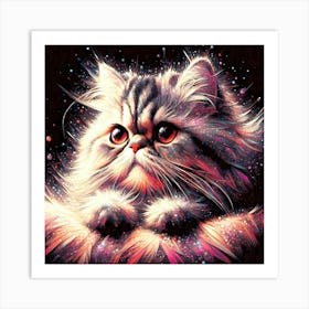 Feline Cat Creative Artwork Illustration 39 Art Print