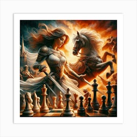 Chess Queen Art Print