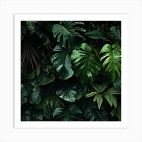 Tropical Leaves Wall Art Print