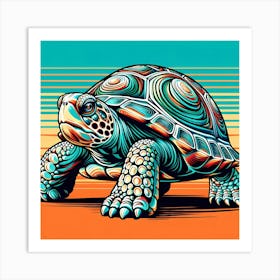 Turtle On The Beach 1 Art Print