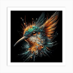 gloomy bird 1 Art Print