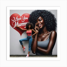 I Love You Mummy Art Print