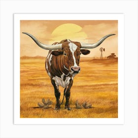 A Vibrant And Captivating Illustration Of The Texa Bpagta9htxw0rbbakbbybw P6xnne2vrtqyg5pvd2wpgw Art Print