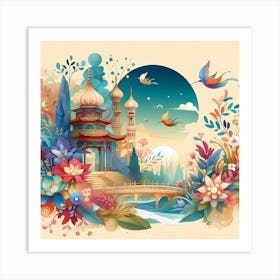 Chinese Landscape 14 Art Print