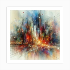 Abstract Cityscape 24 Art Print