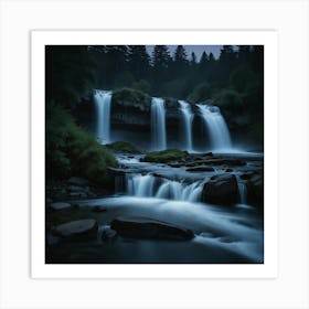 Picturesque Waterfall Art Print