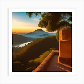 Sunset In The Mountains 27 Art Print