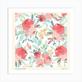 Watercolor Florals Art Print