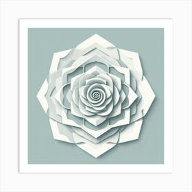 Minimalist, Flower of Roses 4 Art Print