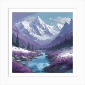 Mountain Landscape 13 Art Print