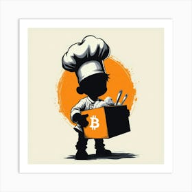 Bitcoin Chef Art Print